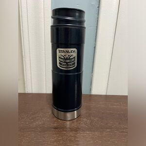 Stanley Classic 16oz One Hand Double Wall Vacuum Tumbler Mug Navy Blue